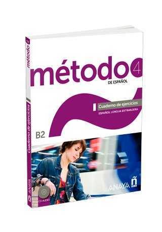 Metodo 4 de espanol B2 zeszyt ćwiczeń + CD - Do nauki języka hiszpańskiego