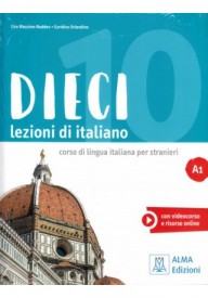 Dieci WERSJA CYFROWA A1 podręcznik wersja dla nauczyciela - Dieci lezioni di lessico con esercizi (poziom A1-A2) - Nowela - Do nauki języka włoskiego - 