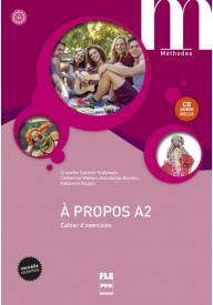 A propos A2 ćwiczenia + CD audio edycja 2016 - Echo A1 2ed podręcznik + płyta DVD ROM - Nowela - Do nauki języka francuskiego - 