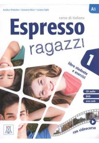 Espresso ragazzi 1 podręcznik + CD audio + DVD - Do nauki języka włoskiego