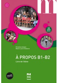A propos B1-B2 podręcznik + CD audio edycja 2016 - Saison 4 ćwiczenia + płyta CD audio - Nowela - Do nauki języka francuskiego - 