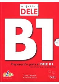 Objetivo DELE B1 podręcznik + CD MP3 - Język hiszpański Zbiór ćwiczeń dla gimnazjalistów + zawartość online - - 