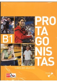 Protagonistas B1 podręcznik + 2 CD audio - Vitamina basico podręcznik A1+A2 + wersja cyfrowa ed. 2022 - Nowela - Do nauki języka hiszpańskiego - 