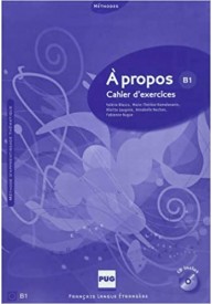 A propos B1 ćwiczenia + CD audio - Saison 4 podręcznik + płyta CD audio i płyta DVD - Nowela - Do nauki języka francuskiego - 