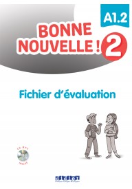 Bonne Nouvelle! 2 fichier d'évaluation + CD MP3 A1.2 - Junior Plus 2 podręcznik - Nowela - - 