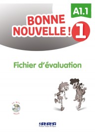 Bonne Nouvelle! 1 fichier d'évaluation + CD MP3 A1.1 - Junior Plus 1 ćwiczenia - Nowela - - 