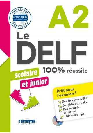 DELF 100% reussite A2 scolaire et junior książka + płyta CD MP3 