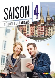 Saison 4 podręcznik + płyta CD audio i płyta DVD - Saison 4 ćwiczenia + płyta CD audio - Nowela - Do nauki języka francuskiego - 