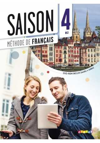 Saison 4 podręcznik + płyta CD audio i płyta DVD - Do nauki języka francuskiego