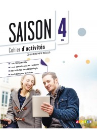 Saison 4 ćwiczenia + płyta CD audio - Saison 4 podręcznik + płyta CD audio i płyta DVD - Nowela - Do nauki języka francuskiego - 