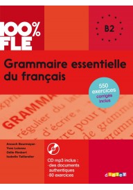 100% FLE Grammaire essentielle du francais B2 książka + płyta MP3 audio - Podręczniki z gramatyką języka francuskiego - Księgarnia internetowa - Nowela - - 