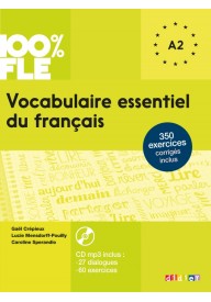 100% FLE Vocabulaire essentiel du français A1 -A2 - Książka + CD - Materiały do nauki języka francuskiego - Księgarnia internetowa - Nowela - - 