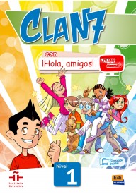 Clan 7 con Hola amigos WERSJA CYFROWA 1 podręcznik + zawartość online - Podręczniki do nauki języka hiszpańskiego dla dzieci - Nowela - - Do nauki hiszpańskiego dla dzieci