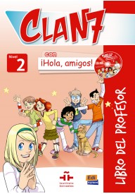 Clan 7 con Hola amigos WERSJA CYFROWA 2 przewodnik metodyczny + zawartość online - Podręczniki do nauki języka hiszpańskiego dla dzieci - Nowela - - Do nauki hiszpańskiego dla dzieci