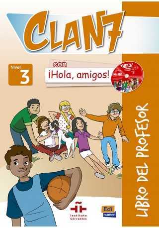 Clan 7 con Hola amigos WERSJA CYFROWA 3 zestaw nauczyciela + zawartość online 