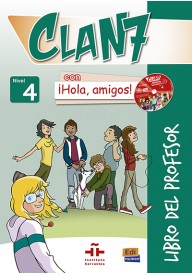 Clan 7 con Hola amigos WERSJA CYFROWA 4 przewodnik metodyczny + zawartość online - Clan 7 con Hola amigos - Podręcznik do nauki języka hiszpańskiego - Nowela - - Do nauki hiszpańskiego dla dzieci.