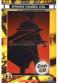 Mascara del Zorro książka + CD audio - Książki po hiszpańsku do nauki języka - Księgarnia internetowa - Nowela - - 