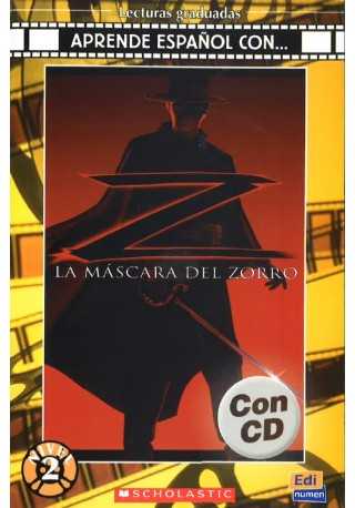 Mascara del Zorro książka + CD audio 