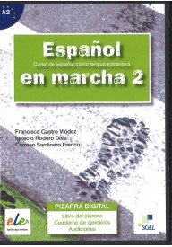 Espanol en marcha 2 materiały do tablicy interaktywnej TBI - Espanol lengua viva 2 ćwiczenia + CD - Nowela - - 