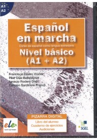 Espanol en marcha A1+A2 basico materiały do TBI - Espanol en marcha 4 ejericios + CD audio - Nowela - Do nauki języka hiszpańskiego - 