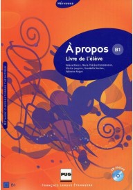A propos B1 podręcznik + płyta MP3 - Presses Universitaires de Grenoble - Nowela - - 