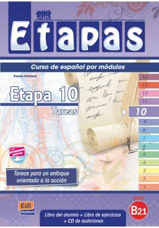 Etapas 10 podręcznik + ćwiczenia + CD audio - Książki i podręczniki - język hiszpański