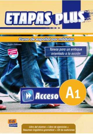 Etapas Plus Acceso A1 podręcznik + ćwiczenia + CD audio - Do nauki języka hiszpańskiego