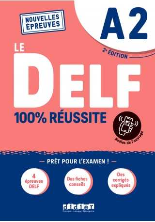 DELF 100% reussite A2 + zawartość online ed. 2021 - Książki i podręczniki - język francuski