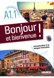 Bonjour et bienvenue! Podręcznik do francuskiego dla dzieci. - Tout va bien 3 ćwiczenia + CD audio - - 