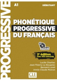 Phonétique progressive du français - Niveau débutant (A1/A2) 2ed. - podręcznik do nauki fonetyki języka francuskiego + CD - Expression et styl corriges - Nowela - - 