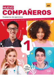 Companeros 1 ćwiczenia do nauki języka hiszpańskiego ed. 2021 - Protagonistas B1 podręcznik + 2 CD audio - Nowela - Do nauki języka hiszpańskiego - 