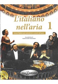 L'italiano nell'aria 1 podręcznik + płyta CD - Collana cinema Italia: Caro diario Isole-Medici - Nowela - - 