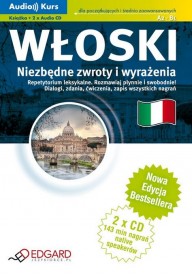 Włoski Niezbedne zwroty i wyrażenia książka + 2 płyty CD - Najczęściej kupowane - Nowela - - 