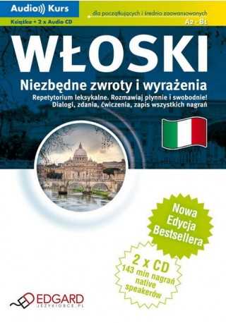 Włoski Niezbedne zwroty i wyrażenia książka + 2 płyty CD 