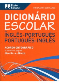 Dicionario Escolar de ingles-portugues portugues-ingles - Primeiro Dicionario ilustrado da lingua portuguesa wydawnictwo Porto - - 