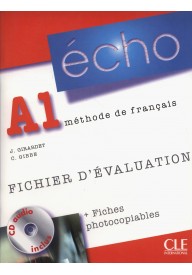 Echo A1 fichier d'evaluation + CD - Echo A2 ćwiczenia + CD - Nowela - Do nauki języka francuskiego - 