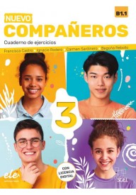 Compañeros 3 ćwiczenia do nauki języka hiszpańskiego ed. 2022 - Vitamina C1 zeszyt ćwiczeń plus wersja cyfrowa wyd. 2021 - Do nauki języka hiszpańskiego - 