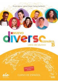 Diverso Español B Nuevo podręcznik + wersja cyfrowa ed. 2021 - Protagonistas B1 podręcznik + 2 CD audio - Nowela - Do nauki języka hiszpańskiego - 