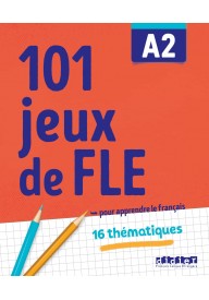 101 jeux de FLE A2 ćwiczenia ze słownictwa francuskiego - 100% FLE Vocabulaire essentiel du français A1/A2 + CD MP3 - Nowela - - 