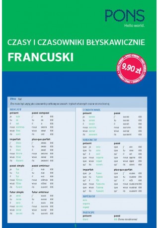 Czasy i czasowniki błyskawicznie Francuski 