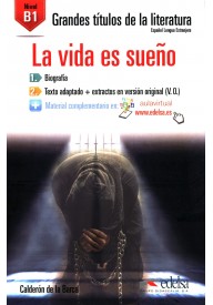 Grandes Titulos de la Literatura: La vida es sueno + audio do pobrania B1 - Hiszpańskie lektury uproszczone dla dorosłych i młodzieży - Księgarnia internetowa - Nowela - - 