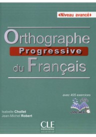 Orthographe progressive du francais 2ed avance książka+CD - Klucz do zadań Orthographe progressive du francais 2ed debutant Isabelle Chollet - - 