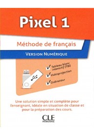 Pixel 1 A1 - materiały do tablic interaktywnych TBI. - Pixel 1 A1 podęcznik do języka francuskiego dla młodzieży plus DVD - - 
