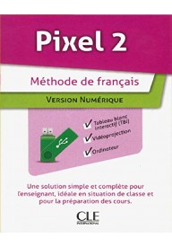 Pixel 2 materiały do tablic interaktywnych TBI - Czwarta część (A2) serii przeznaczonej do nauki języka francuskiego DVD - - 