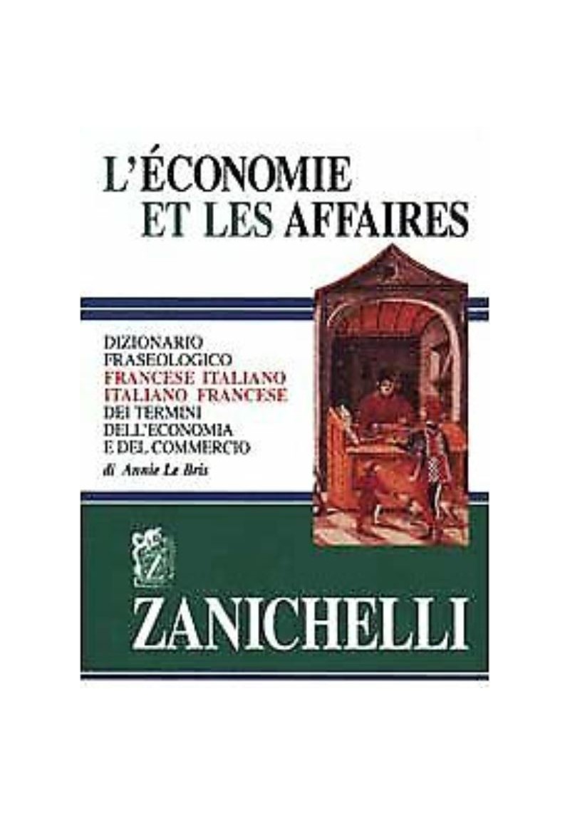 Dizionario fraseologico francese-italiano vv Economie et - Nowela