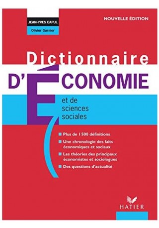 Dictionnaire d`economie et des sciences sociales 