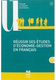 Reussir ses etudes d'economie-gestion en francais + DVD ROM - Travailler en francais en enterprise 1 książka niveau A1/A2 - Nowela - - 