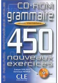 CD ROM Grammaire 450 exercices niveau intermediaire - CD ROM Conjugaison 450 exercices debutant - Nowela - - 