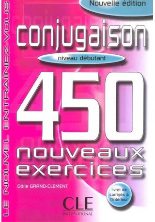 Conjugaison 450 exercices debutant livre + corrige 