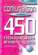 Conjugaison 450 exercices debutant livre + corrige